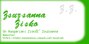 zsuzsanna zisko business card